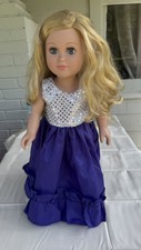 My Life 2013 Cititoy Doll Blonde Hair Blue Eyes silver purple dress 18