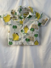 Cuties by Judy Children's Vintage Hawaiian Style Novelty Shirt Size 12mo Resort