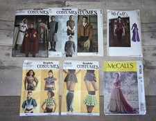 Sewing Patterns Costume/Cosplay/Theater -Generous Sizes - All NEW IN PACKAGE 