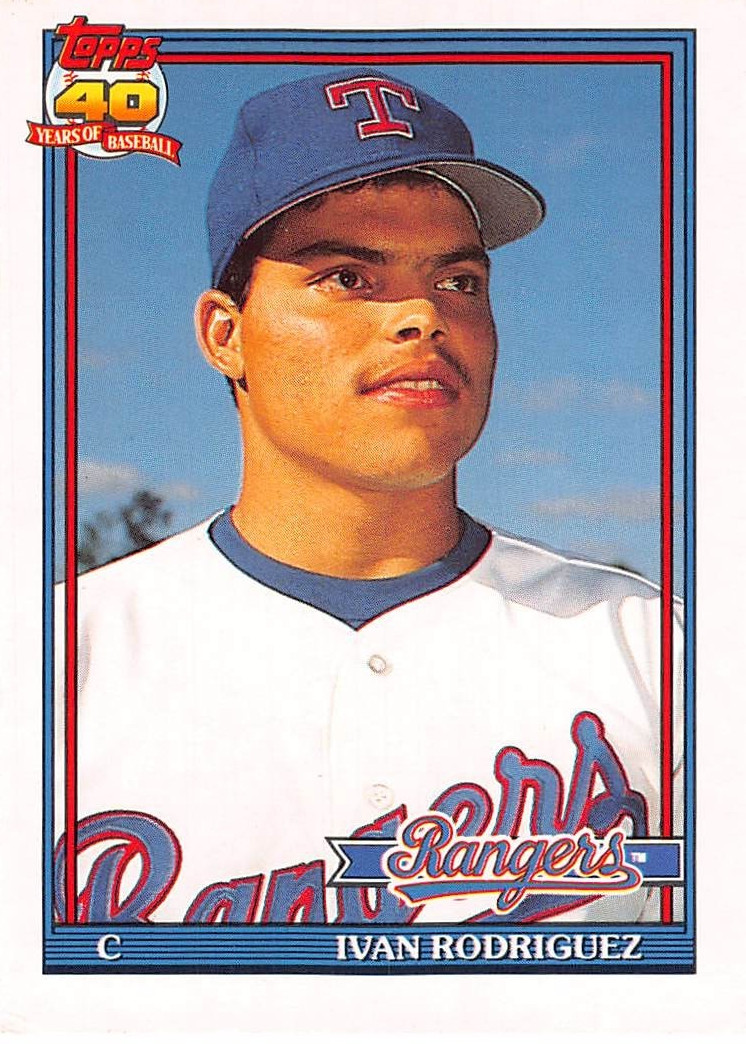 1991 Topps Traded Baseball Ivan Rodriguez RC #101T NM/MT Texas Rangers