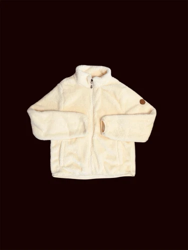 OFF WHITE Jerry giacca con cappuccio e zip intera donna L panna