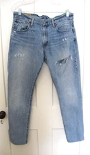 POLO RALPH LAUREN SUPERIOR QUALITY MEN'S BLUE DENIM JEANS TAGGED 32 X 34 MEXICO