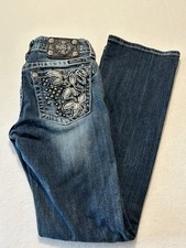 Miss Me Bootcut Jeans Women  s Size 28 Med Wash Stretch Denim JP5858BV