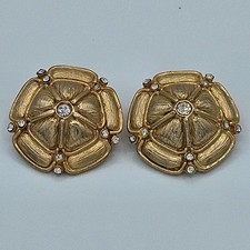 MUSI Shoe Clips Vintage Musi Gold Tone Rhinestone