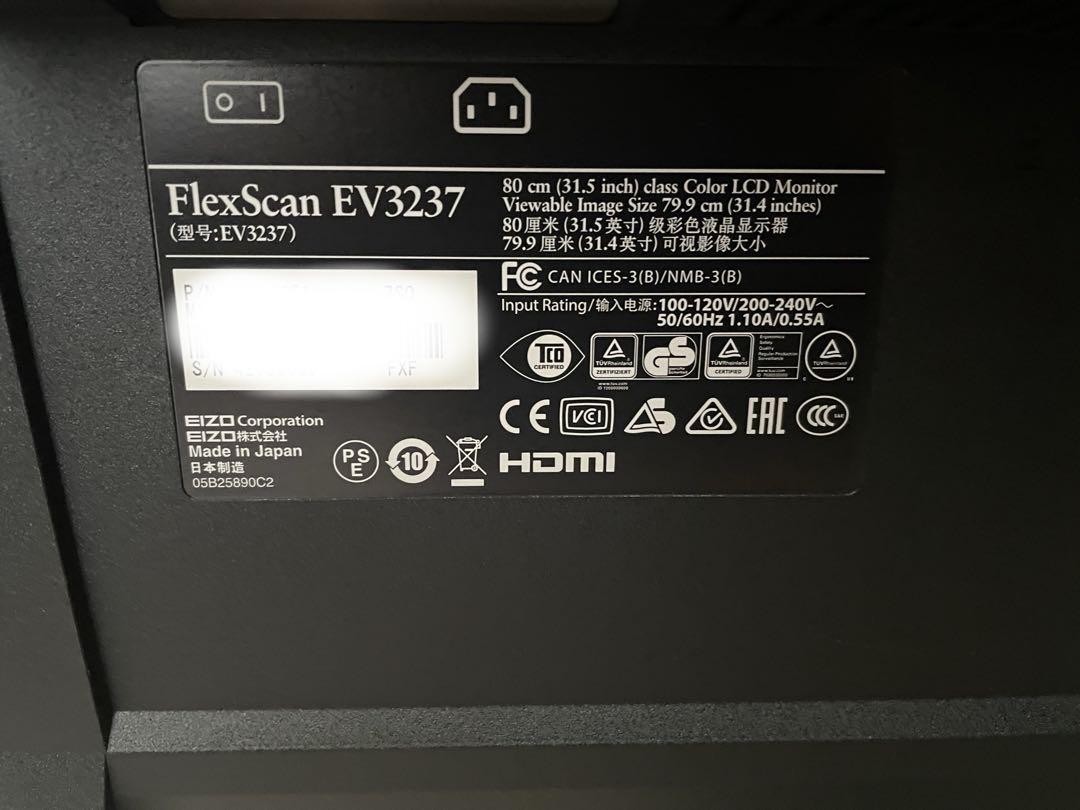 EIZO FlexScan EV3237 Monitor 31.5in 4K Good Condition | eBay