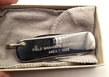 IBM 1965 Field Managers Imperial Pocket Knife w/ Bag & Box