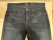 7 For All Mankind Carsen Jeans Indigo 34 X 29 New Without Tags