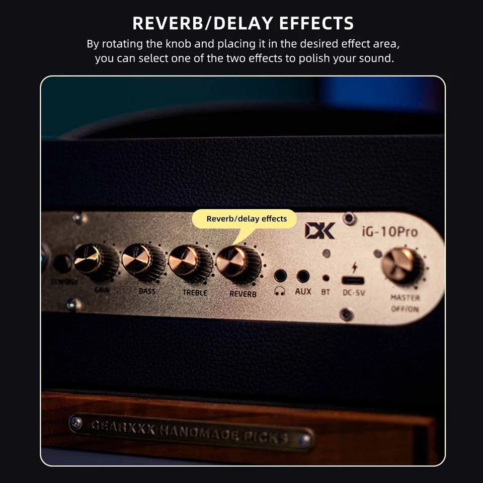 Powerful Guitar Amp Amplifier Mini 10W Electric Acoustic Bass Practice - Image 3 of 4