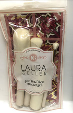 LAURA GELLER 5PC Full Face Professional Vegan Makeup Brush Gift Set Apply New 