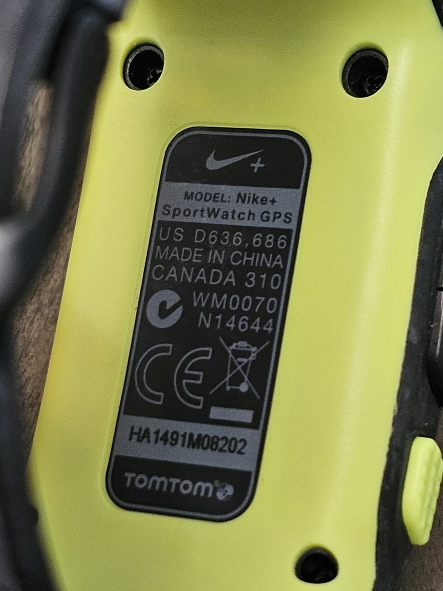 Nike+ SportWatch WM0069 GPS Running Watch Powered TomTom Green No