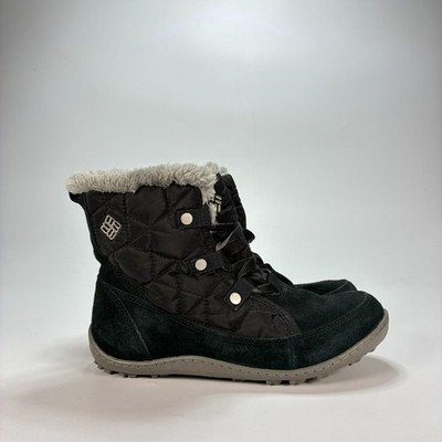 Columbia Minx Shorty Omni-Heat Black Winter Boots YL5207-011 Women's Size 8.5