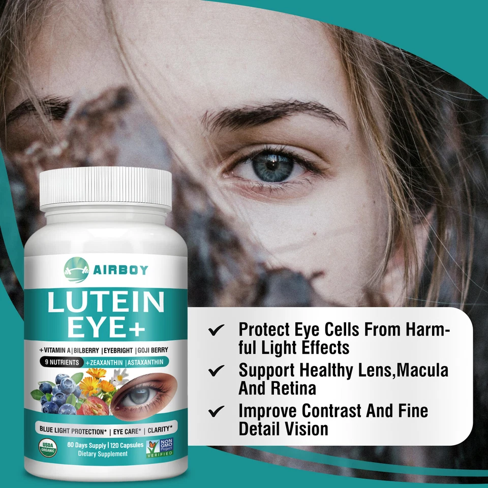 Lutein Eye - Premium Eye Protection Formula,Vision Health- Zeaxanthin, Vitamin A - Image 4 of 4