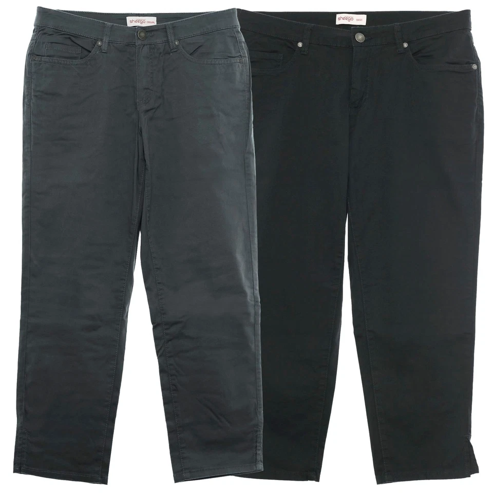 sheego 7/8 Jeans Cropped Stretchjeans Die Schmale Damen Denim Grau Plusgröße - Bild 1 von 1