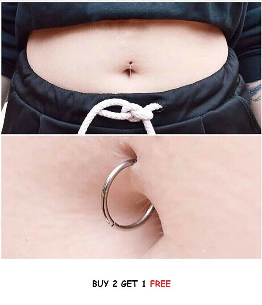Belly bar deals ring hoop