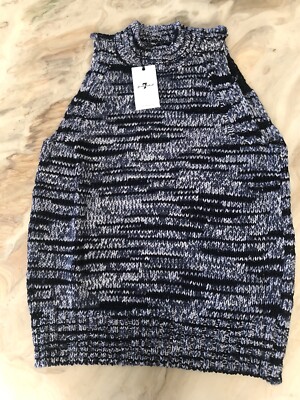 7 for all mankind sweater  vest knit top size L