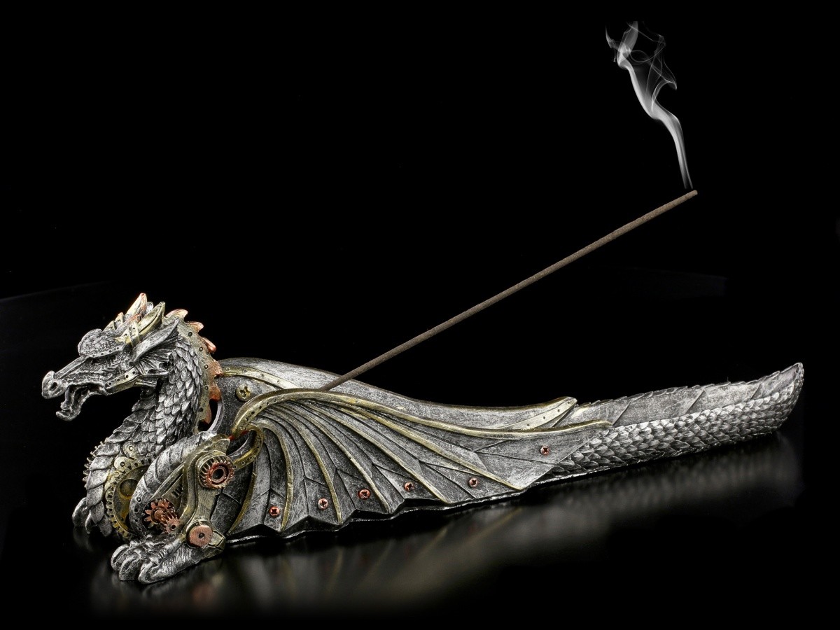 Dragon Incense Holder - Mechanical Fire - Fantasy Incense Holder Scent