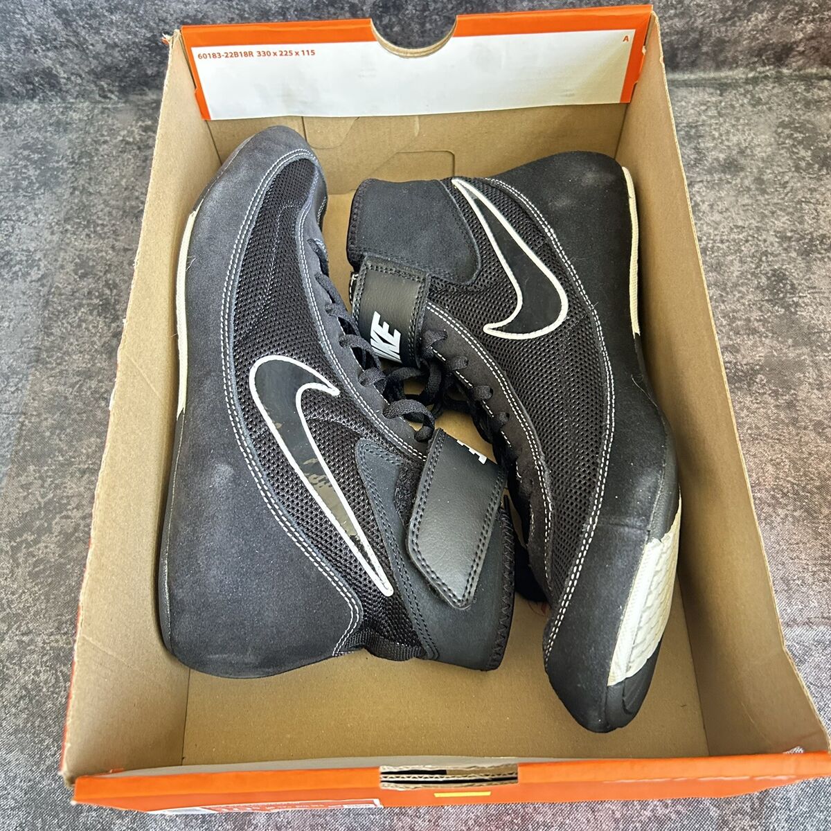 Nike Speed Sweep 7 VII Black White Wrestling Shoes RARE Nike Speed Sweep 7 VII Black White Wrestling Shoes RARE