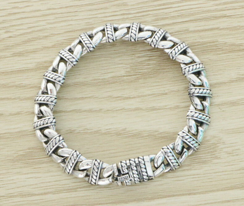 Bracelet Anchor Chain with Ribbons Sterling Silver 925 | eBay