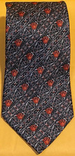 GIANNI VERSACE VINTAGE '90s MEDUSA PATTERNS silk tie MEDUSA MONOTONE black/red