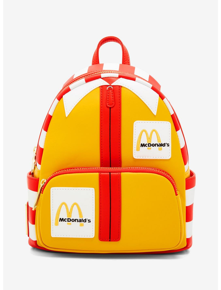 NWT - Loungefly McDonald\'s Ronald McDonald Mini Backpack McDonalds Loungefly Mini Backpack - Happy Meal with Keychain main image 3