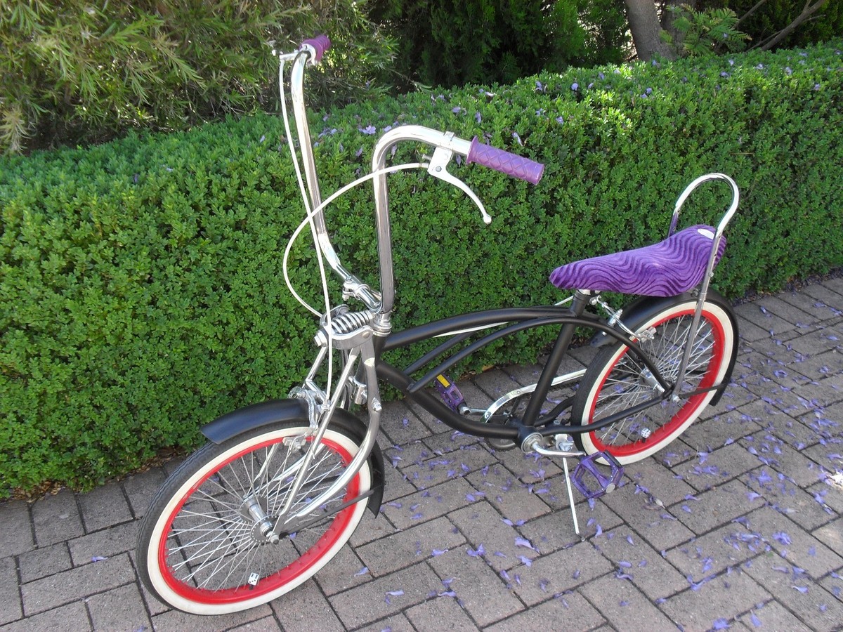 BEAUTIFUL VINTAGE MILD CUSTOM BRATZ MATTE BLACK BICYCLE BIKE