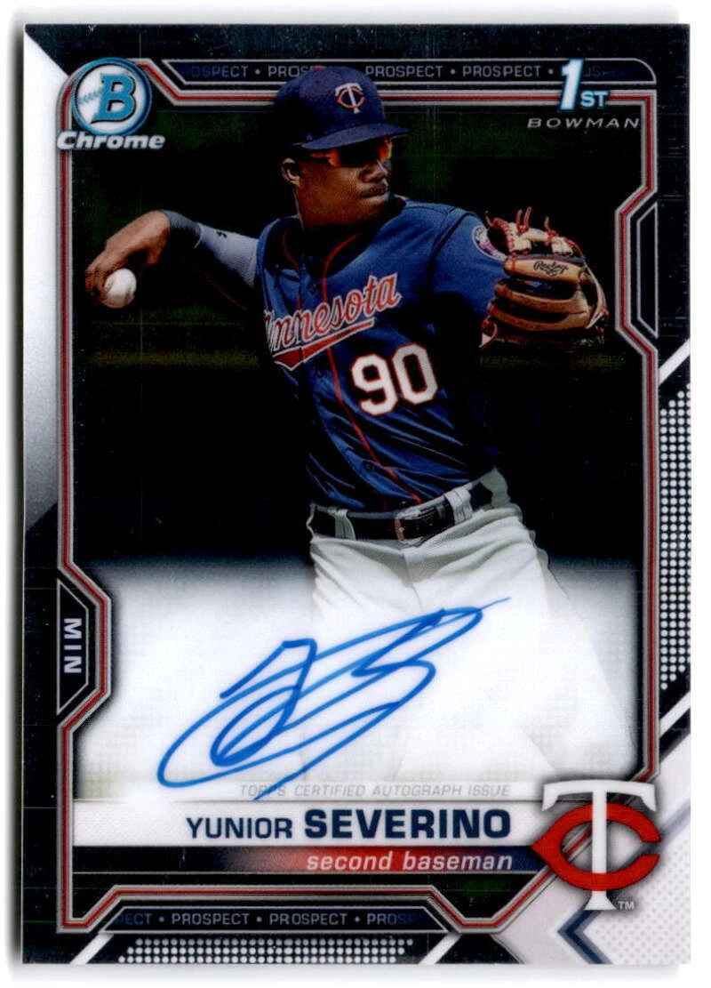 Yunior Severino trading card