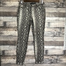 Liverpool Womens Los Angeles  grey Python  Pants Size 4/27