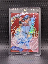 2014 Topps Tek Chipper Jones SSP **DOUBLE AUTO** Red Refractor /10 Red Storm