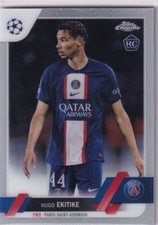 Topps Chrome Champions League 2022/23 No. 125 Hugo Ekitike Rookie Card. rookie card picture