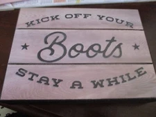 Open Road Brands Cowboy Wall Decor Sign 8" x 6" Decorative New!    FREE SHIPPING