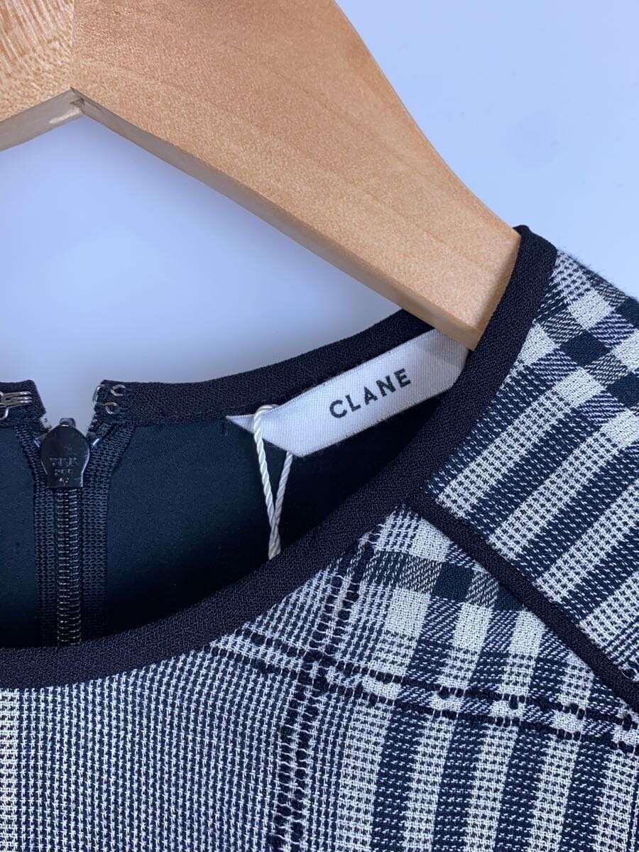 CLANE DESIGN Other Long Sleeve Dress 1 Rayon Black Check CLANE DESIGN Other Long Sleeve Dress 1 Rayon Black Check
