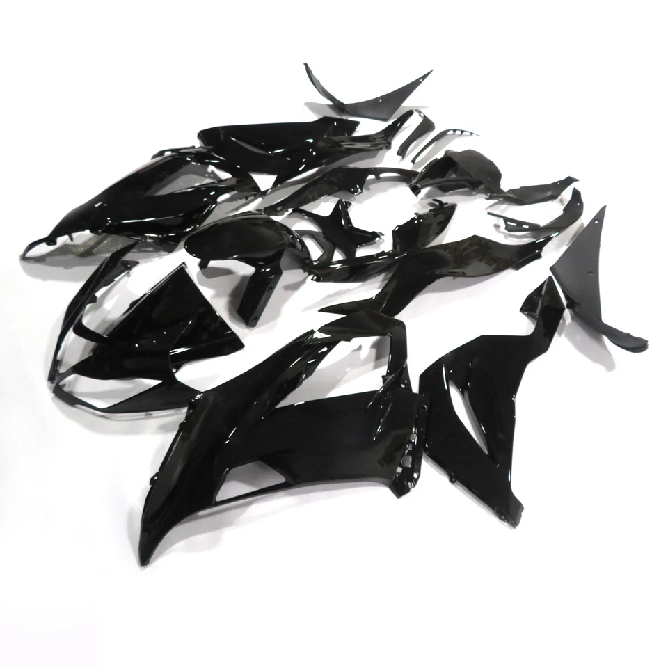 For Kawasaki Ninja ZX-6R ZX6R ZX636 2013-2018 Glossy Black Fairing Kit Bodywork Foto 3 de 4