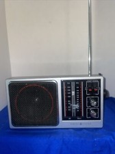 Vintage Portable Radio GE - TV Sound WB/AM/FM 4 Band 7-2945A Tested  Working