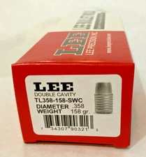 LEE 90321 2 Cavity 38 Special 357 Magnum Bullet Mold TL358-158-SWC 158 grain 