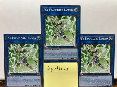 x3 PSY-Framelord Lambda 3x Common BLC1-EN095 (Near Mint 1st Edition)