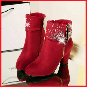 Botines Rojos Tacon Ancho Deals, 53% OFF | www.autoescolaurgell.com