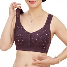 Women's fashion floral cotton bra