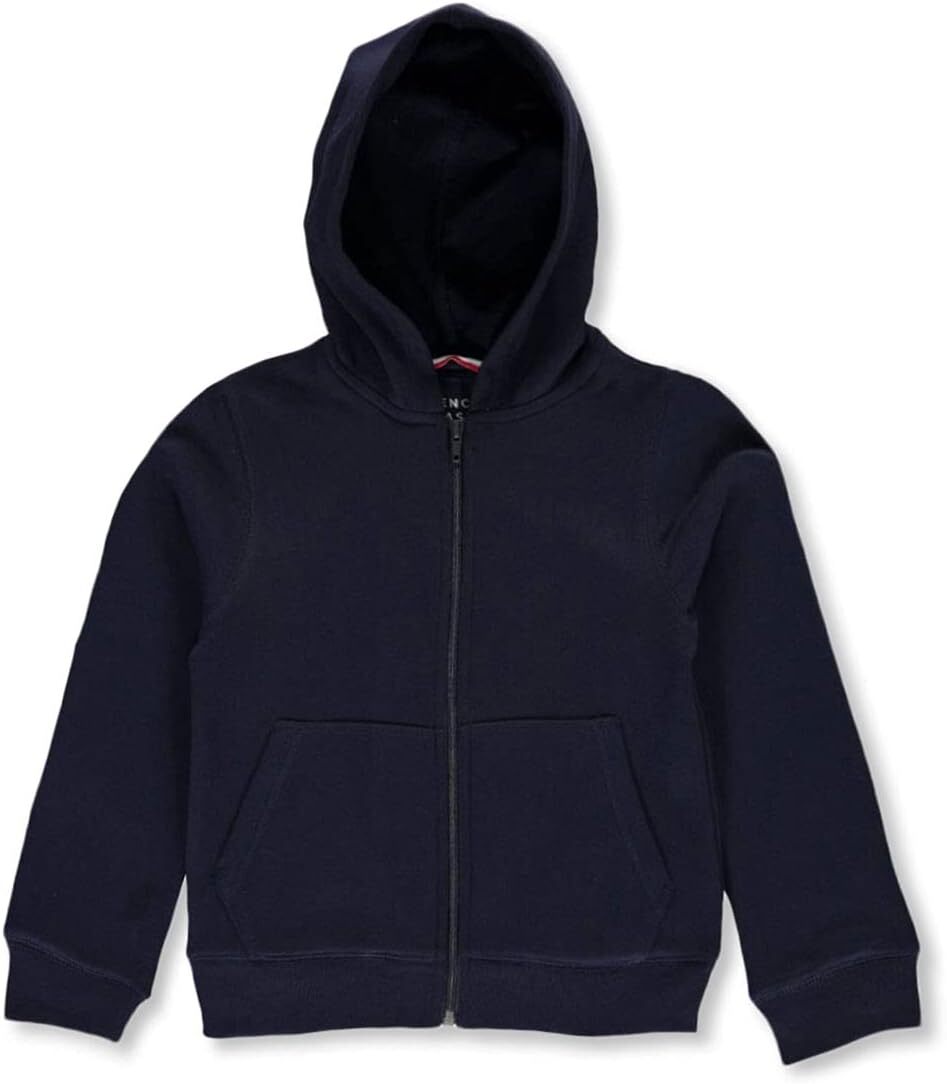 French Toast Boys' Fleece Hooded Sweatshirt, Navy S (6/7),Little Boys