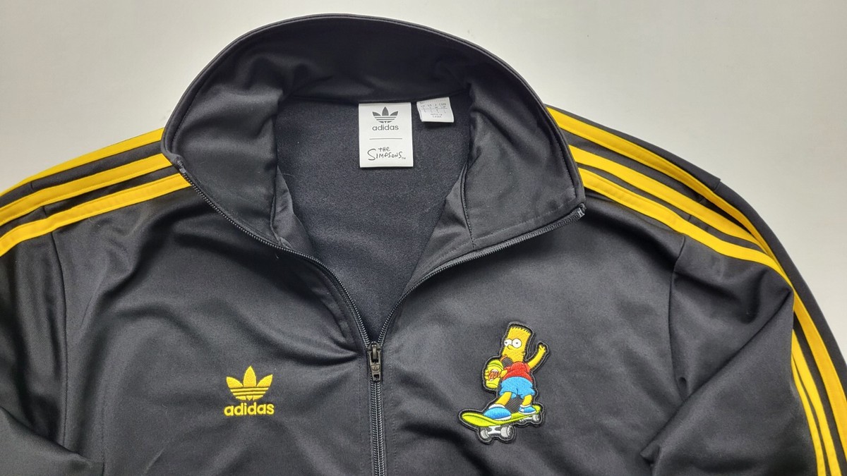 Adidas The Simpsons Firebird Black Tracksuit track Jacket size S