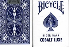 Bicycle Rider Back Cobalt Luxe (Blue) by US Playing Card Co. ONE (1) DECK