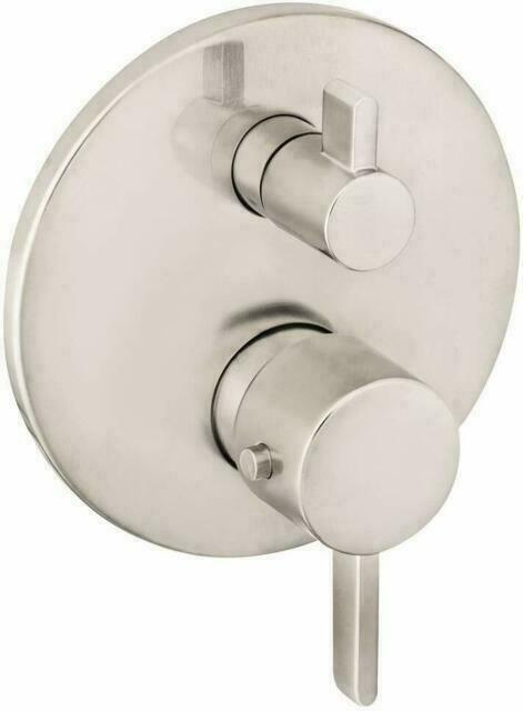 Hansgrohe 04231820 Ecostat Thermostatic Valve Trim W/ Diverter  Volume, BRUSHED