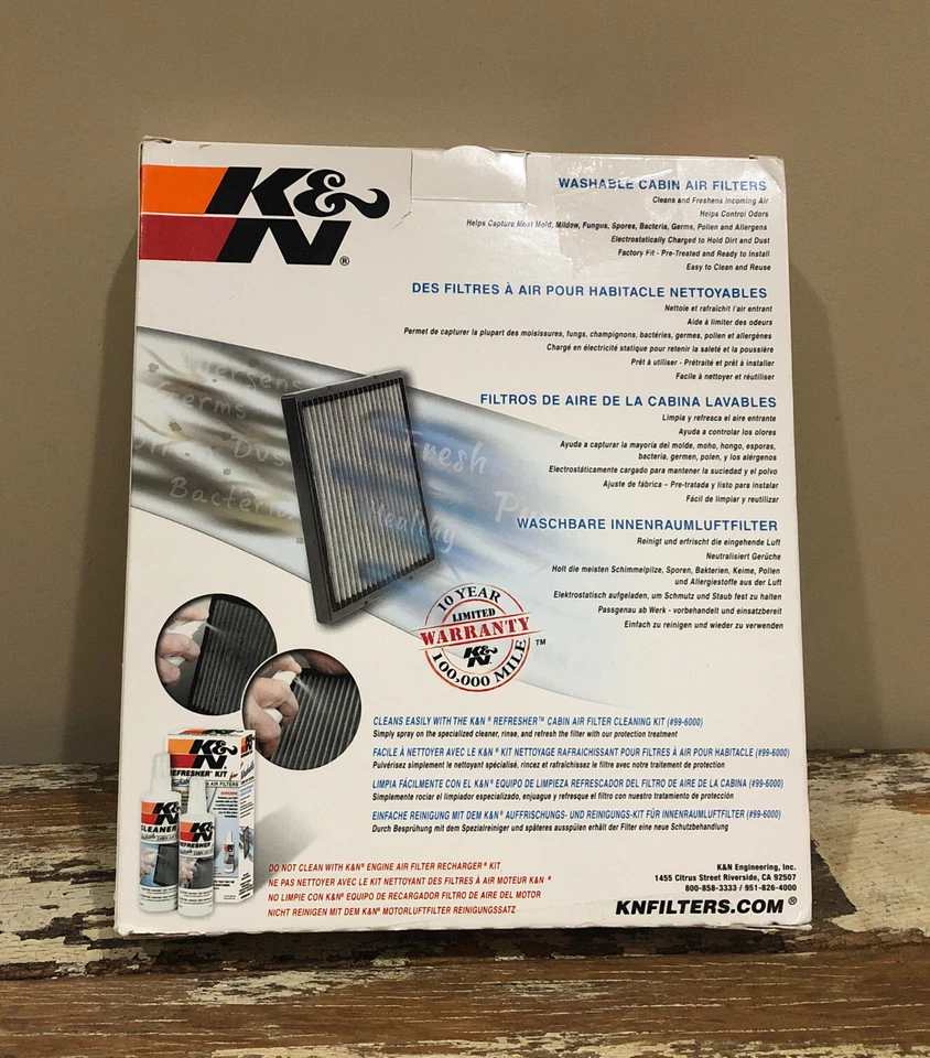 Filtro de aire de cabina K & N VF2046 GM Uplander Venture Terraza Aztek Rendezvou relé Foto 2 de 4