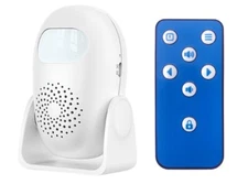 Portable Motion Sensor Alarm Entrance Alert Chime 125dB Siren Sound IR Remote