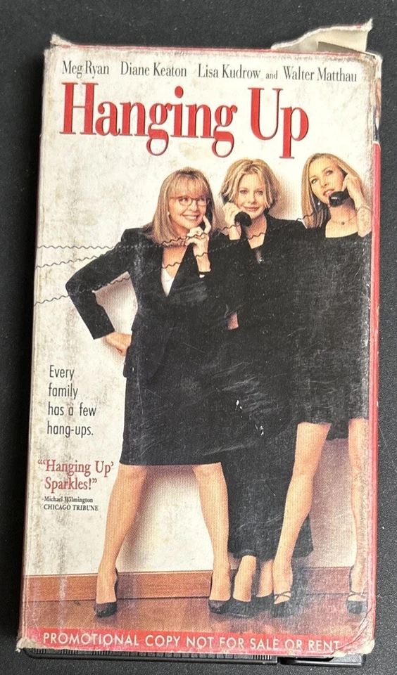 Hanging Up VHS Tape Meg Ryan Diane Keaton Lisa Kudrow Walter Matthau Promo Copy - Image 3 of 4