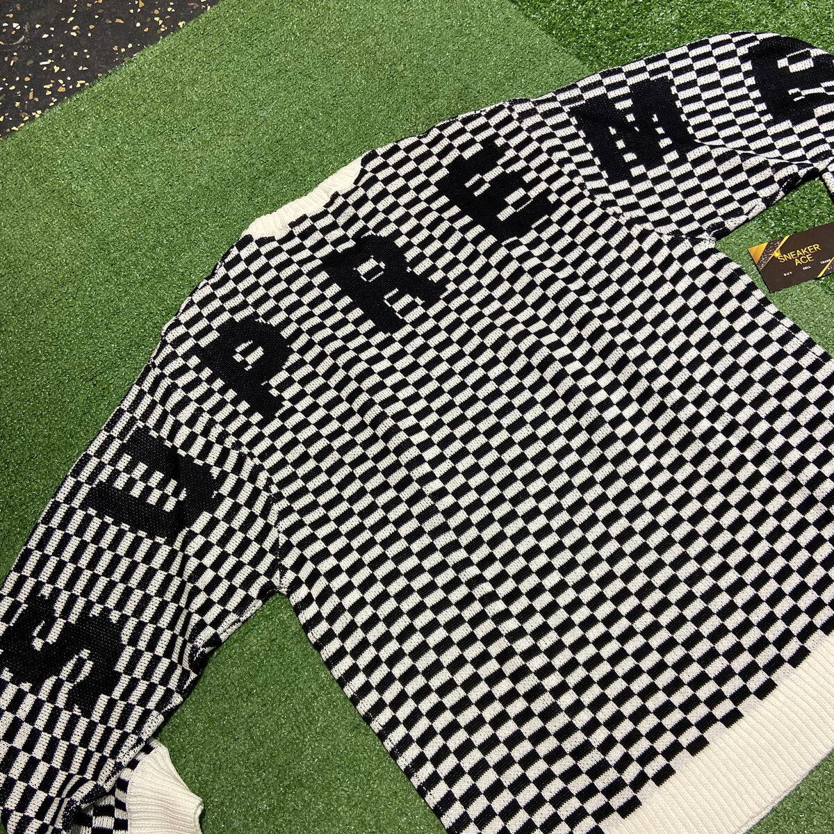 Supreme Back Logo Sweater Checkerboard: L | eBay Supreme Back Logo Sweater Checkerboard: L | eBay