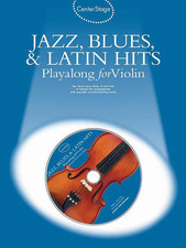 "JAZZ, BLUES LATIN HITS" INSTRUMENTAL PLAY-ALONG FOR VIOLIN--MUSIC BOOK/CD-NEW