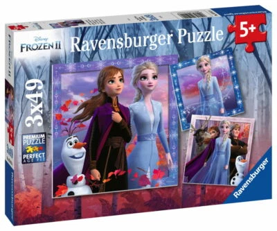 3 x 49 Teile Ravensburger Kinder Puzzle Disney Frozen 2 05011
