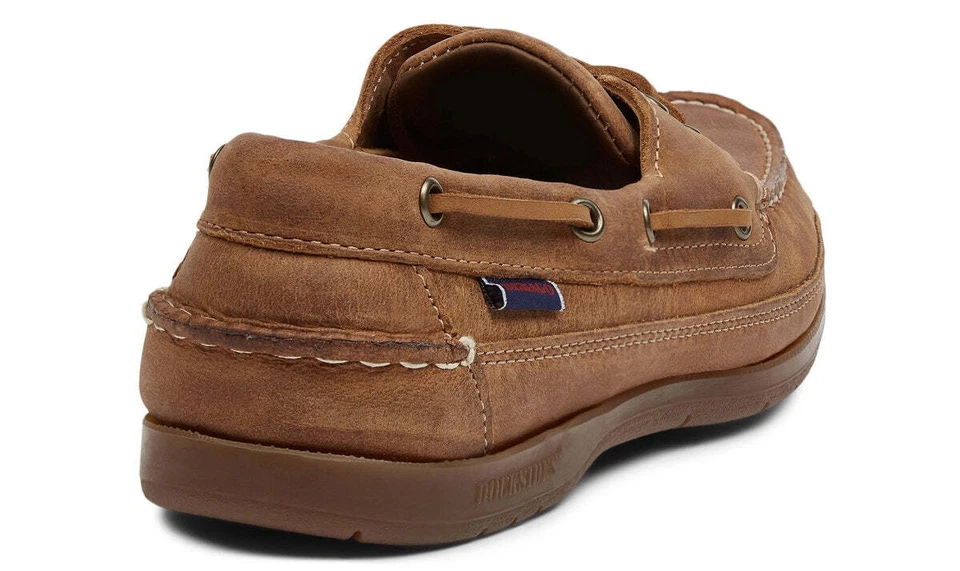 Sebago Schooner Crazy Horse Vintage Cuero Zapato Hombre 7002jq0/912 Marrón New - Imagen 2 de 3