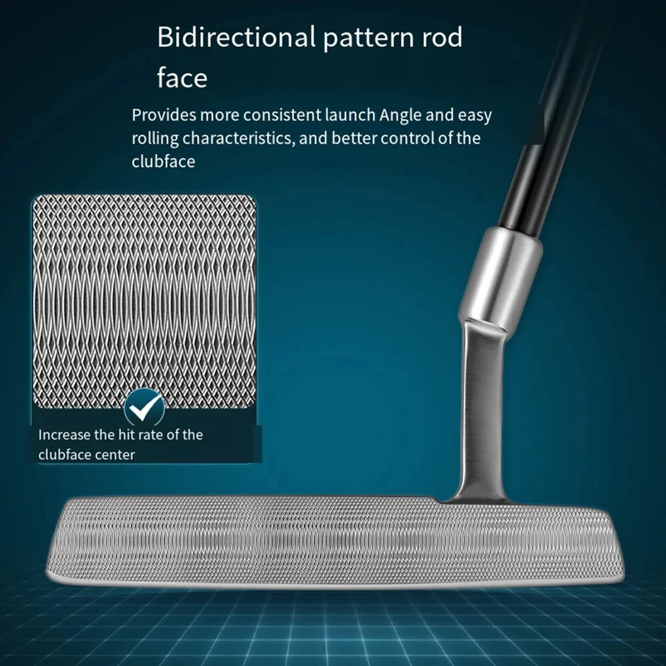 Golf Club Stand Up Putter with Line of Sight Men's Putter Low Center of Gravity - Image 3 of 4