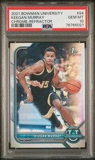 KEEGAN MURRAY 2021 Bowman Univ. Chrome Refractor GEM MINT + COUPONS + FREE SHIP